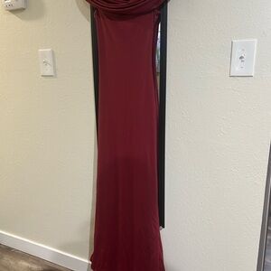 Baby boo Burgundy Maxi Dress